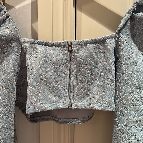 NWT naked wardrobe the statement lace crop top small - Picture 7 of 8